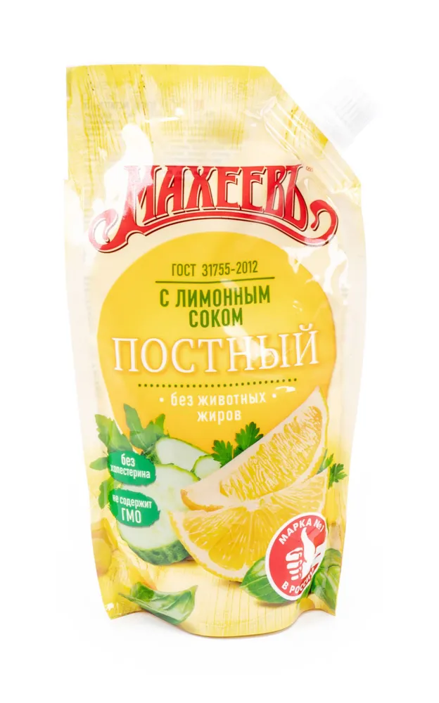 МАЙОНЕЗ МАХЕЕВ ПОСТНЫЙ ЛИМОН М\У 200 ГР *