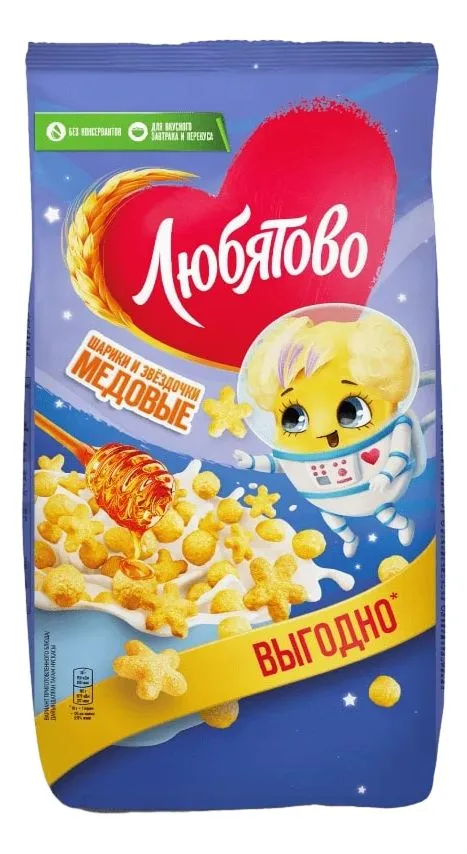ШАРИКИ ЛЮБЯТОВО МЕД М\У 420 ГР *6