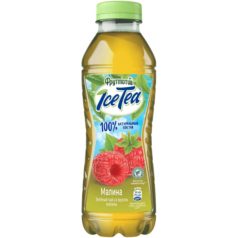 АЙС ТИ ФРУТМОТИВ МАЛИНА ПЭТ 0,5 Л *6