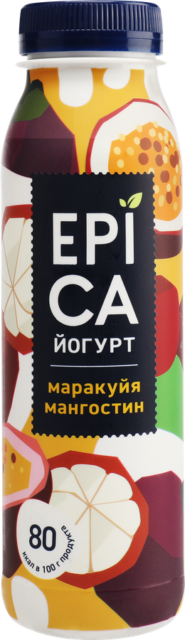 ЭПИКА ЙОГУРТ МАРАКУЙЯ МАНГОСТИН ПЭТ 260 ГР *6