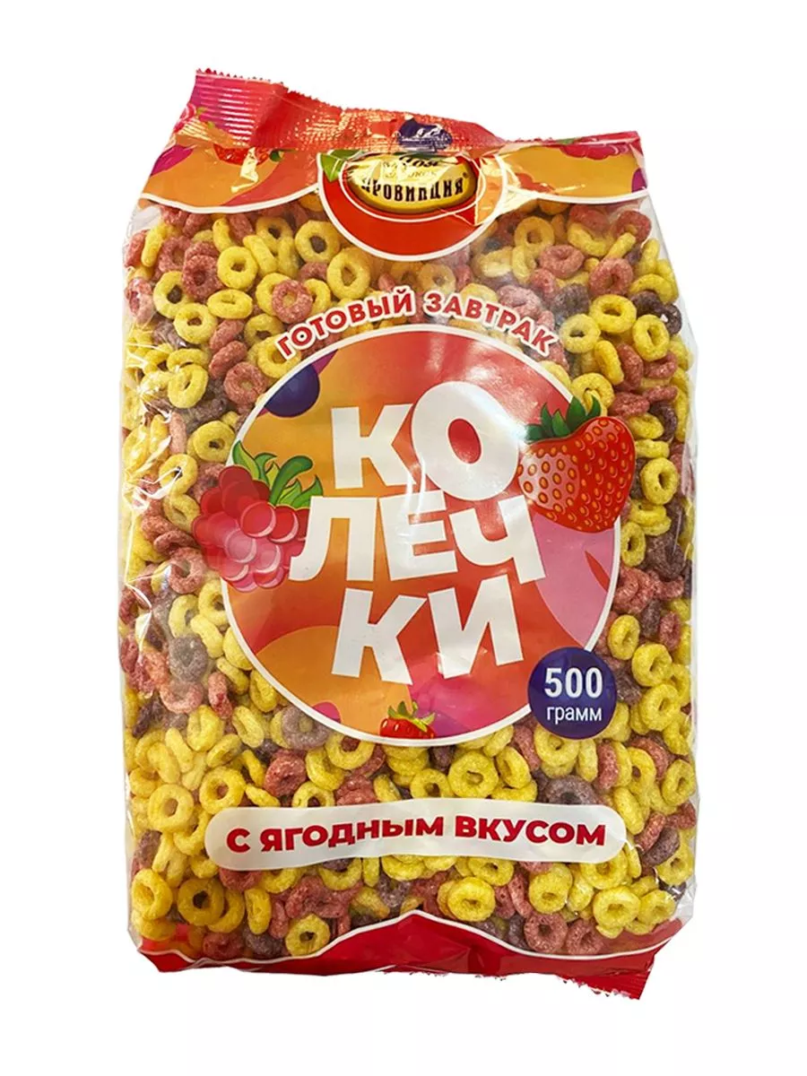 КОЛЕЧКИ ПРОВИНЦИЯ ЯГОДНЫЙ ВКУС М\У 500 ГР *