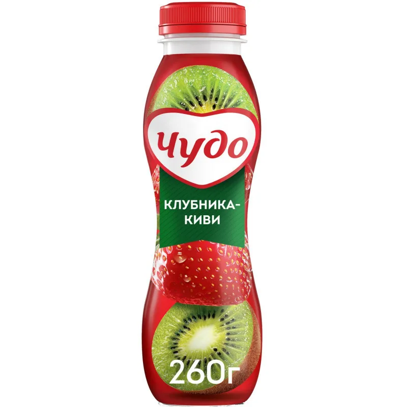 ЧУДО ЙОГУРТ КЛУБ КИВИ ПЭТ 260 ГР *15
