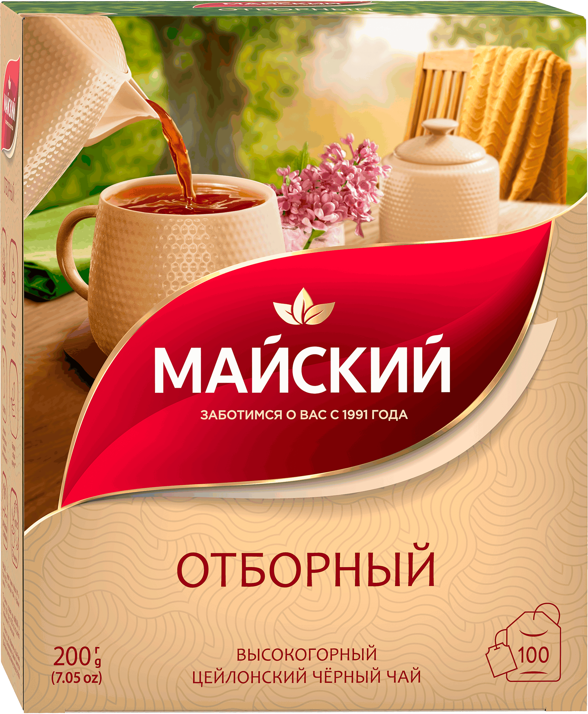 ЧАЙ МАЙСКИЙ ОТБОРНЫЙ 100 ПАК *6