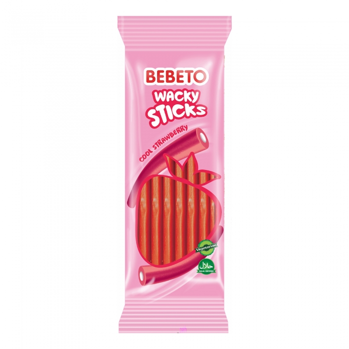 МАРМЕЛАД БЕБЕТО WASKY STICKS КЛУБНИКА М\У 160 ГР *12