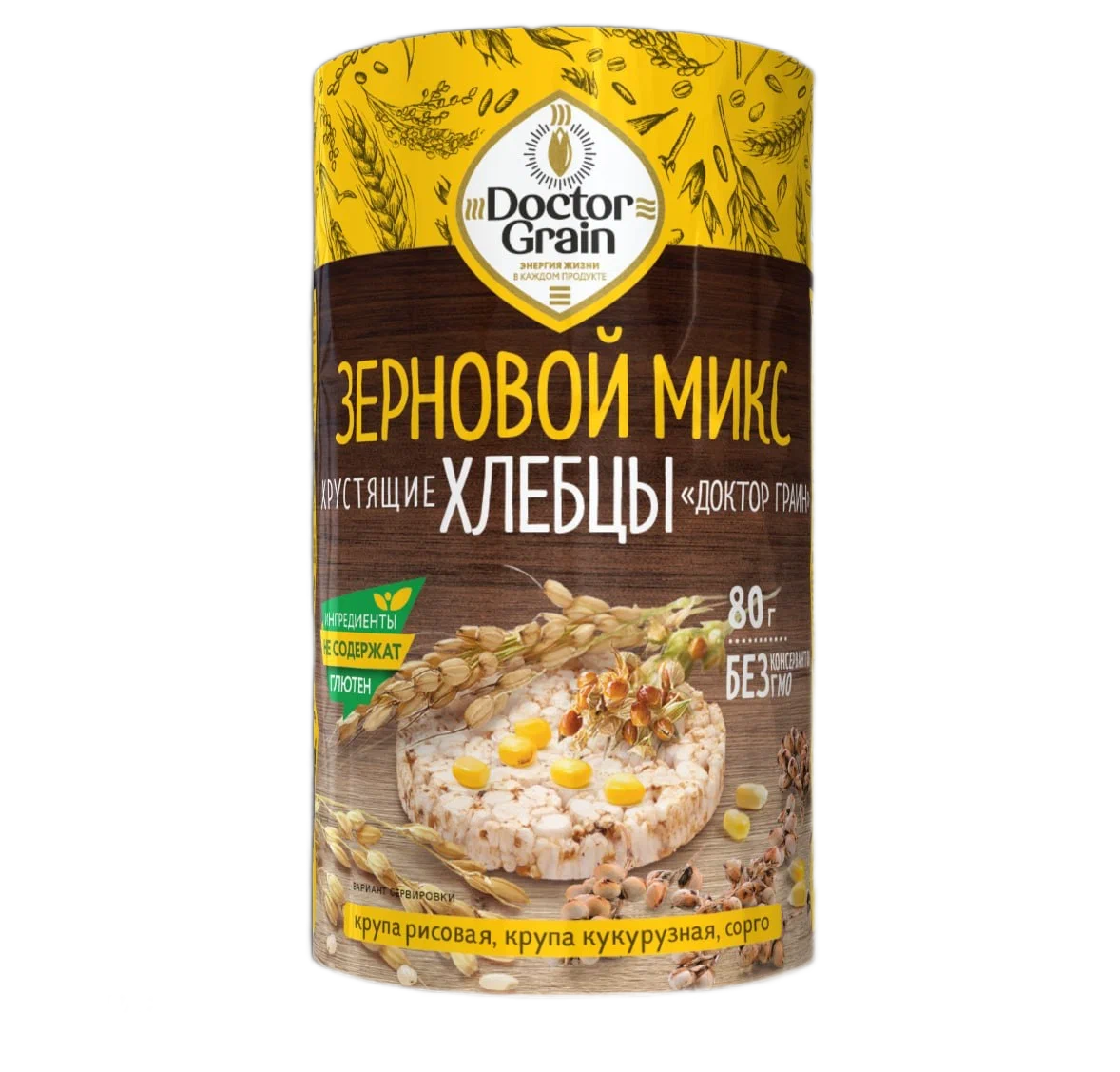 ХЛЕБЦЫ ДР ГРЕЙН ЗЕРНОВОЙ МИКС М\У КРУГ 80 ГР *