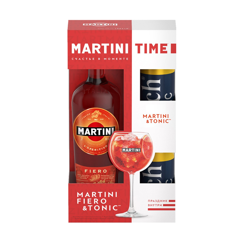 ВЕРМУТ МАРТИНИ ФИЕРО П\У 1 Л+ТОНИК