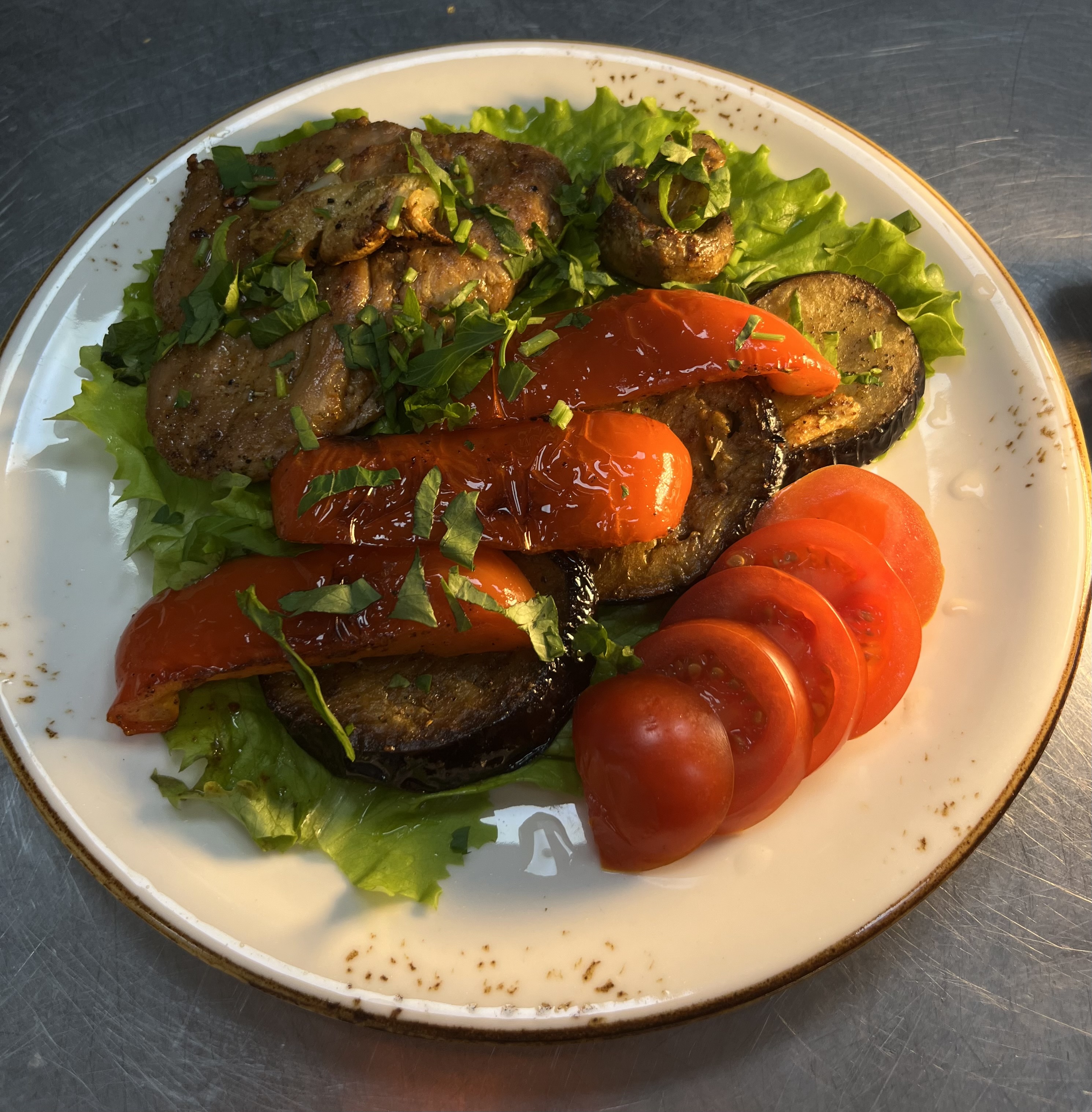 Стейк из свиной вырезки