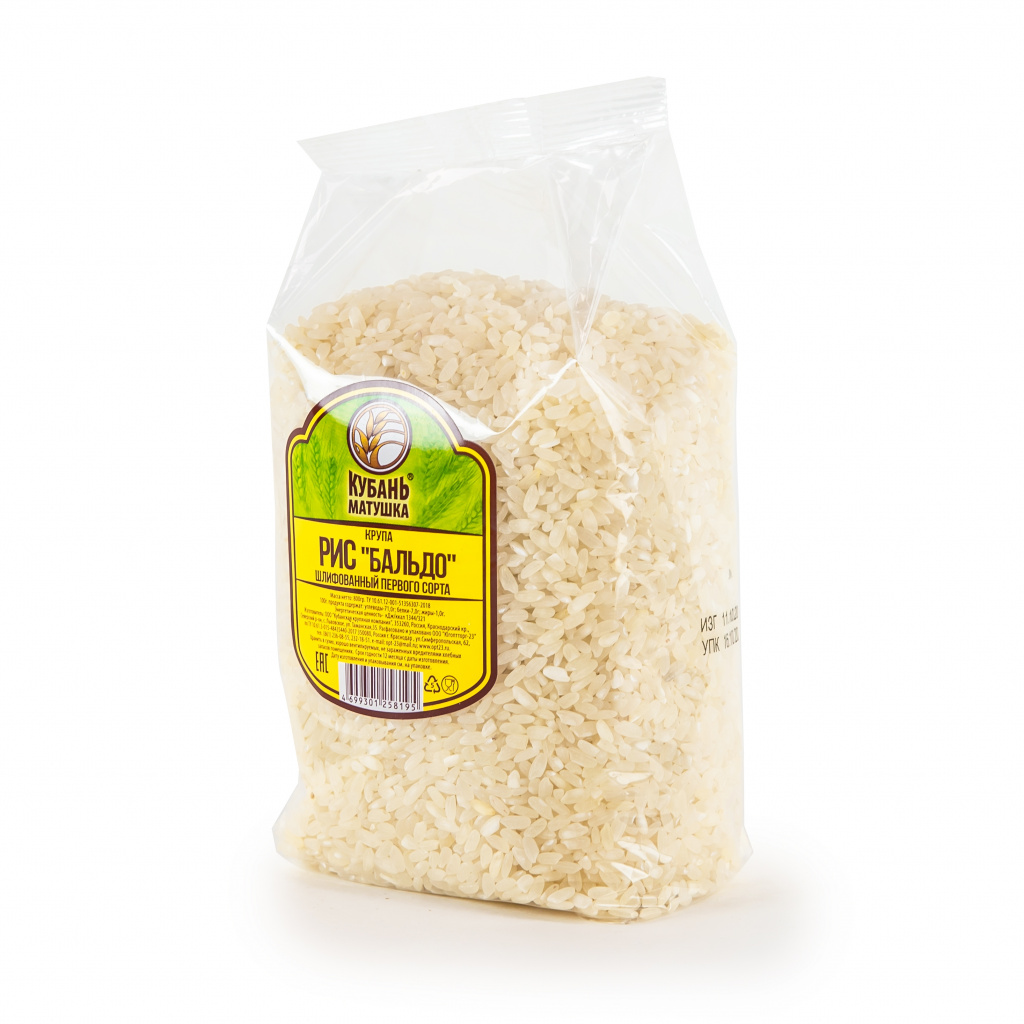 Крупа рис бальдо «Кубань матушка»