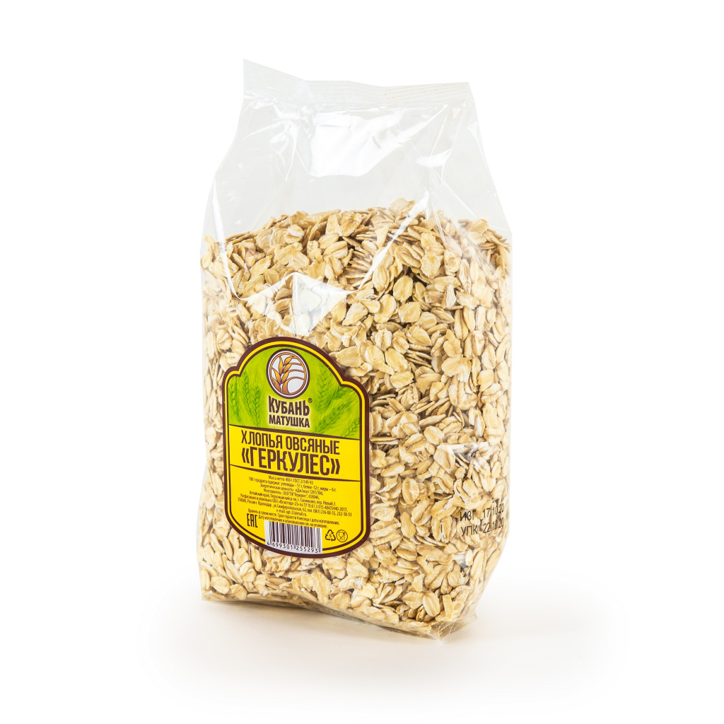 Хлопья овсяные геркулес «Кубань матушка»