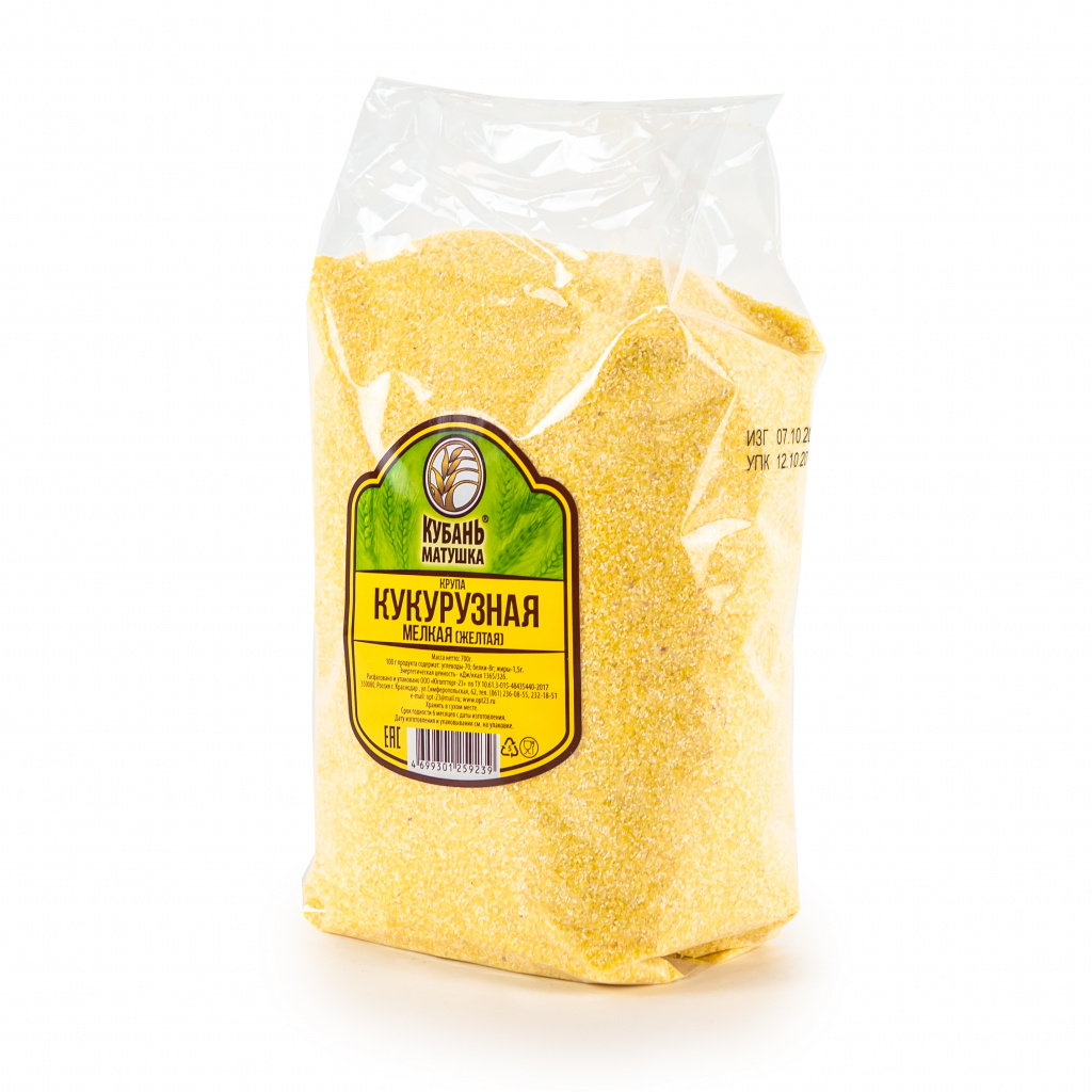 Крупа кукурузная мелкая (желтая) «Кубань матушка»