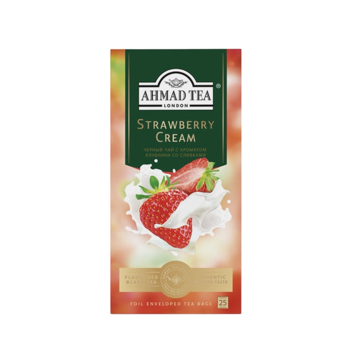 Черный чай с клубникой и сливками Ahmad Tea