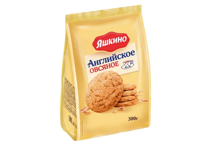 «Яшкино», печенье «Английское» овсяное, 300 г
