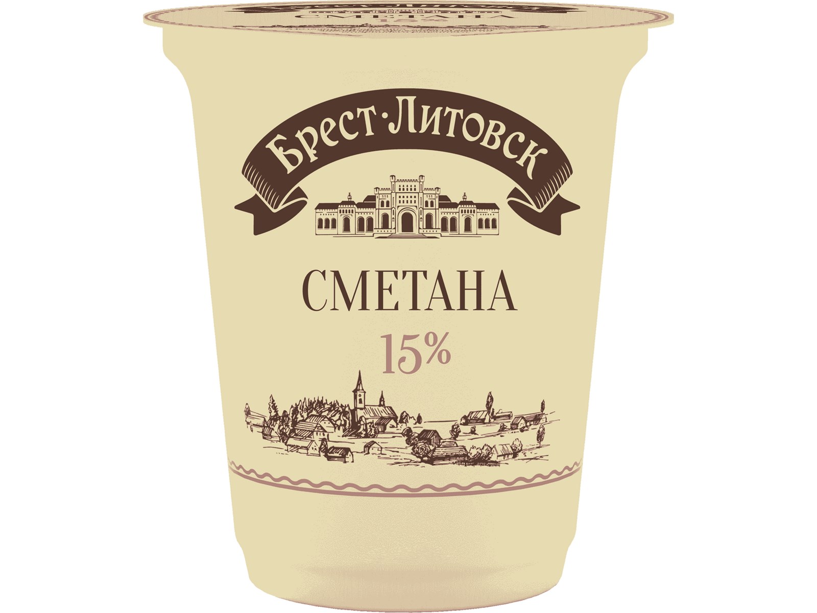 Сметана Брест-Литовск 15%, 300г