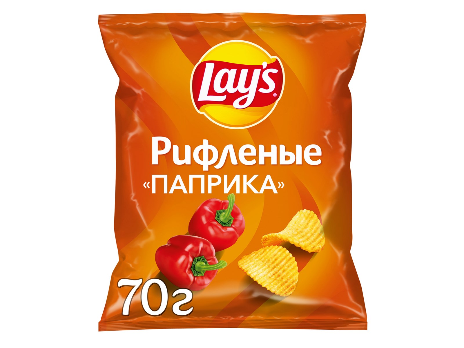 Чипсы Lay's рифленые Паприка, 70г