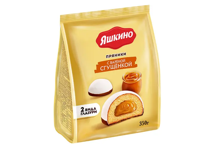 «Яшкино», пряники с варёной сгущёнкой, 350 г