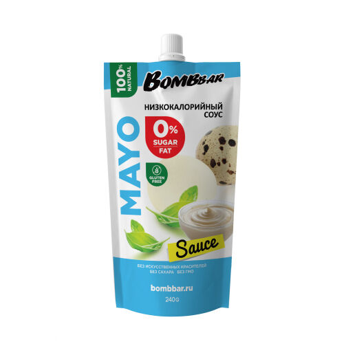 Соус BOMBBAR Майонезный низкокалорийный, 240гр