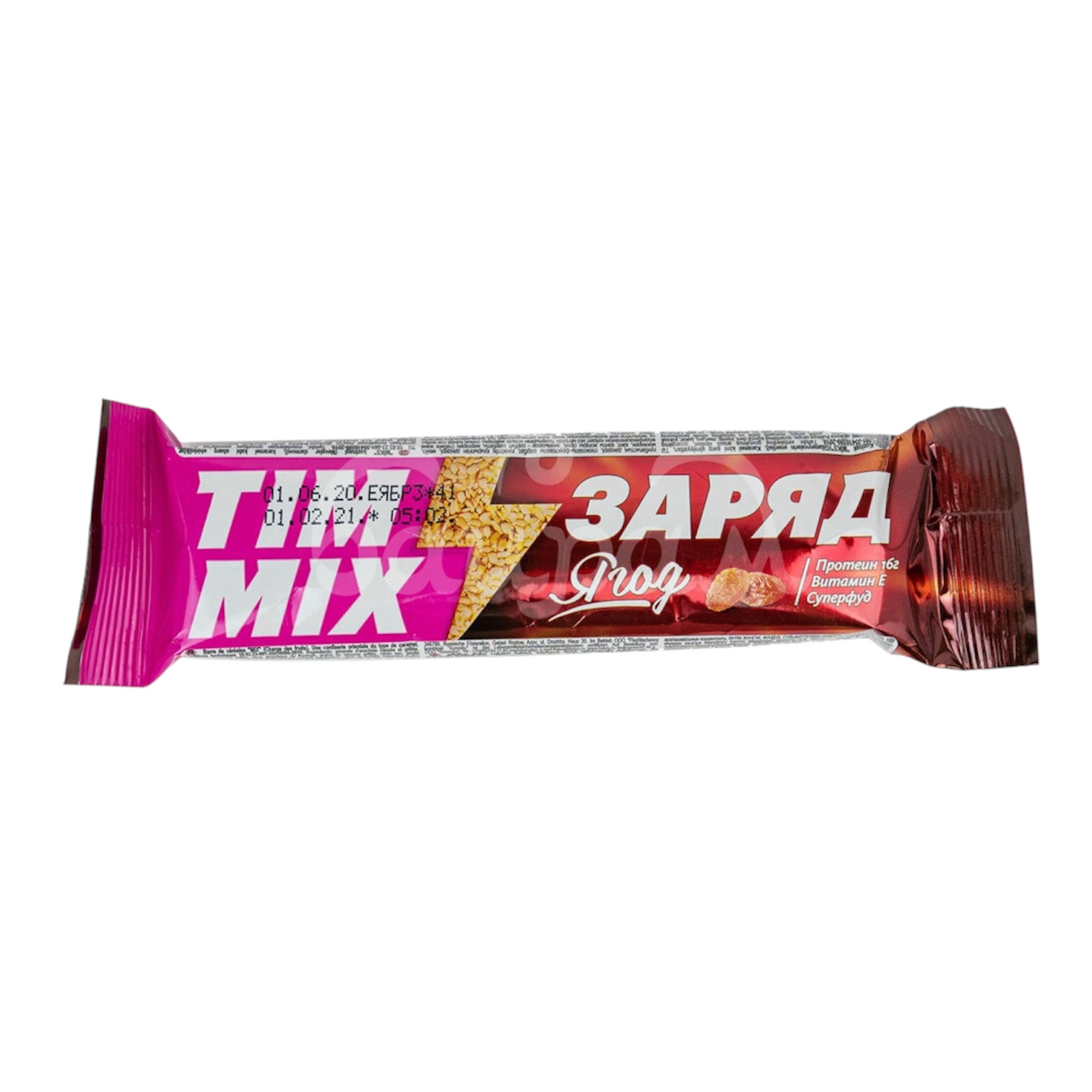 Батончик козинак Tim Mix Заряд ягод 40гр