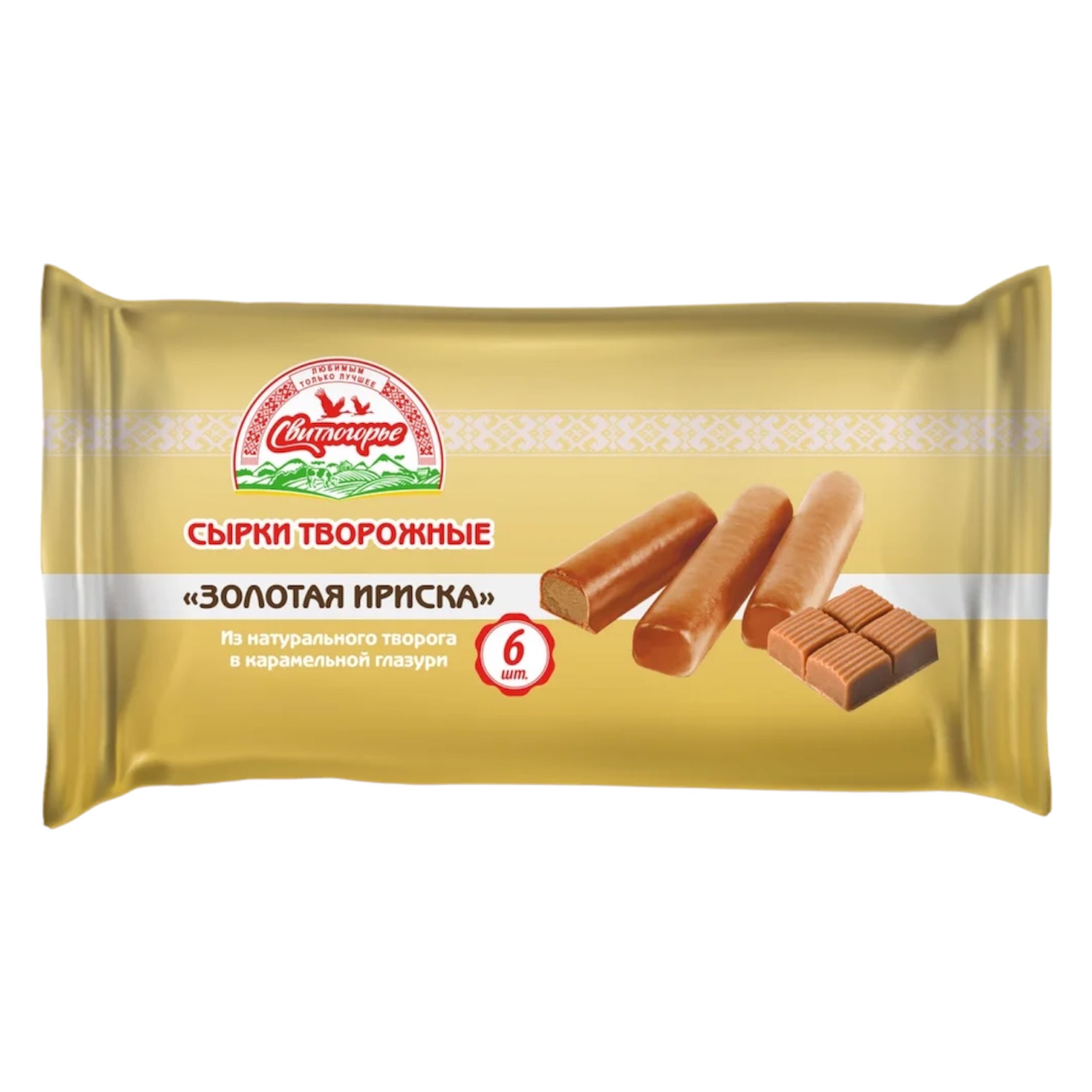 Сырки творожные в карамельной глазури Золотая ириска 23%, 180г
