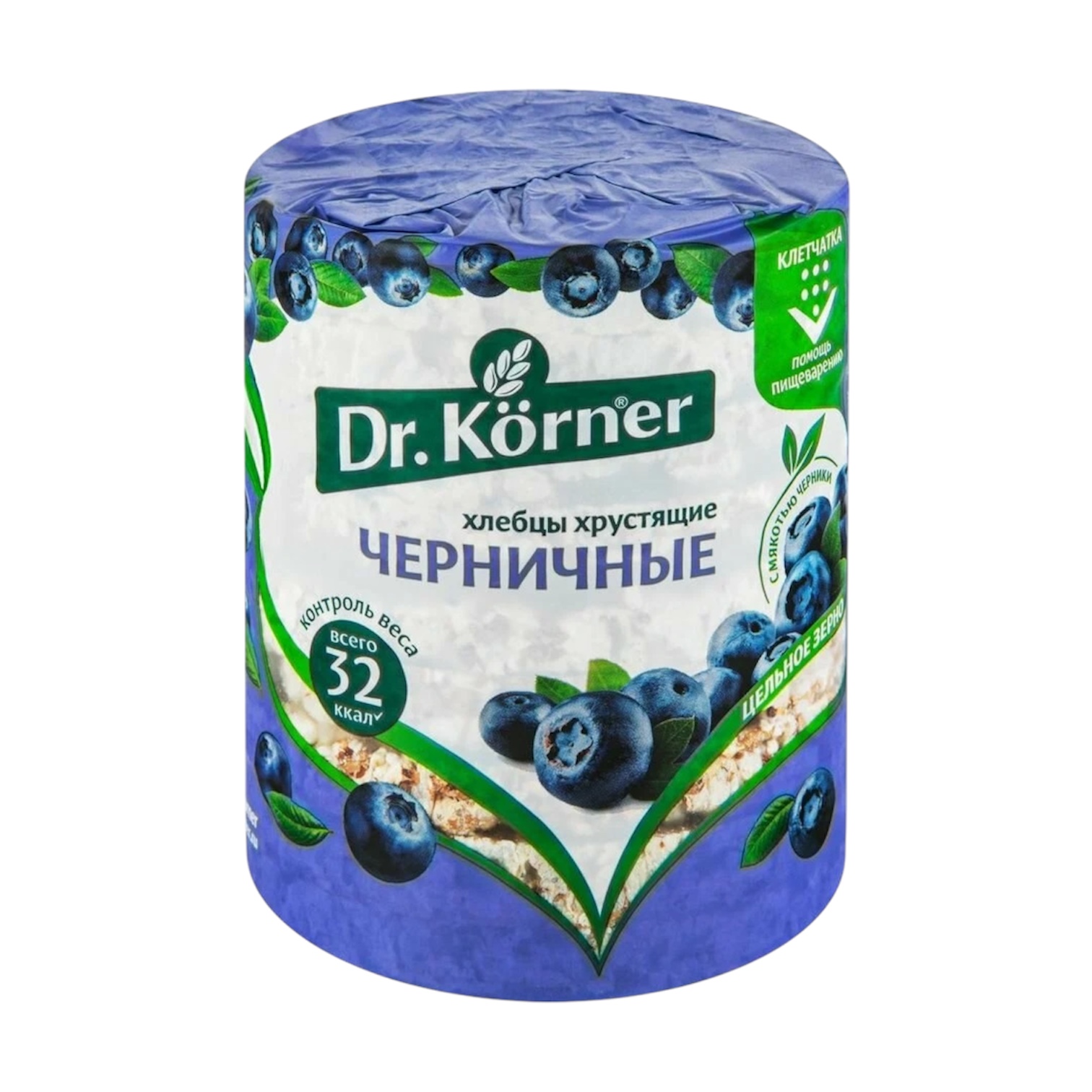Хлебцы DR KORNER Злаковый коктейль черничный, 100г