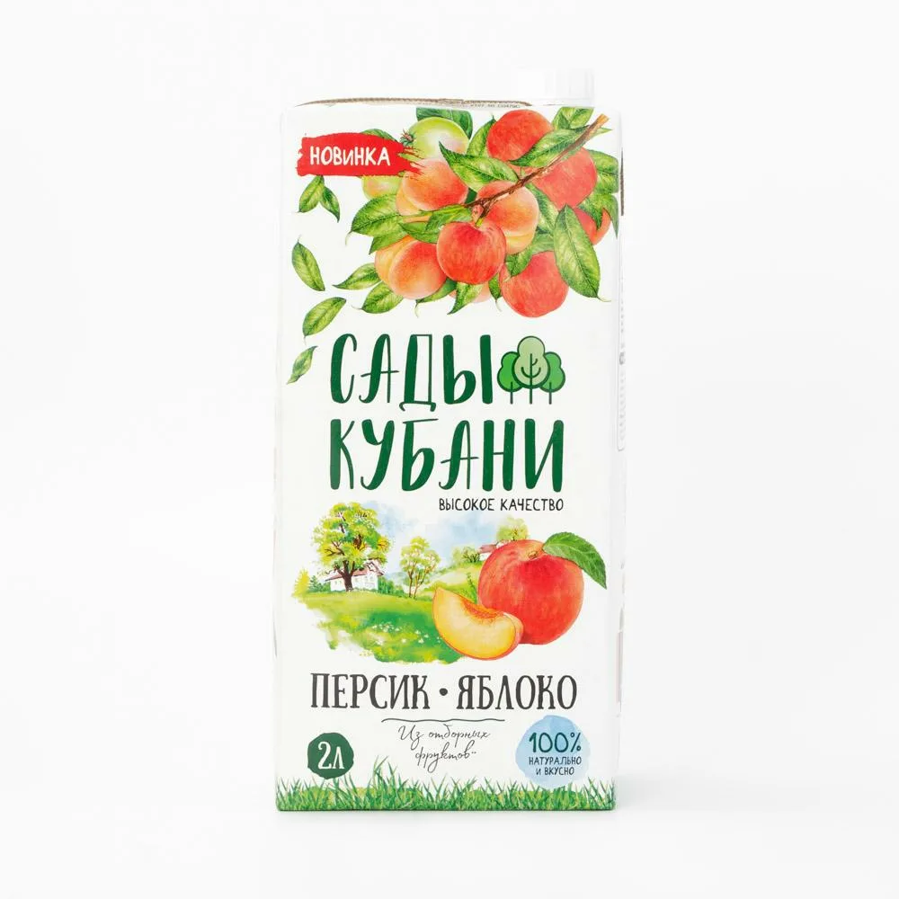 САДЫ КУБАНИ персик яблоко - 2л