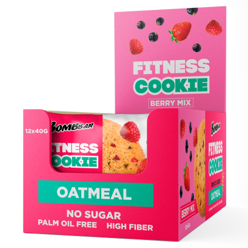 Овсяное fitness печенье Ягодный микс, 40гр