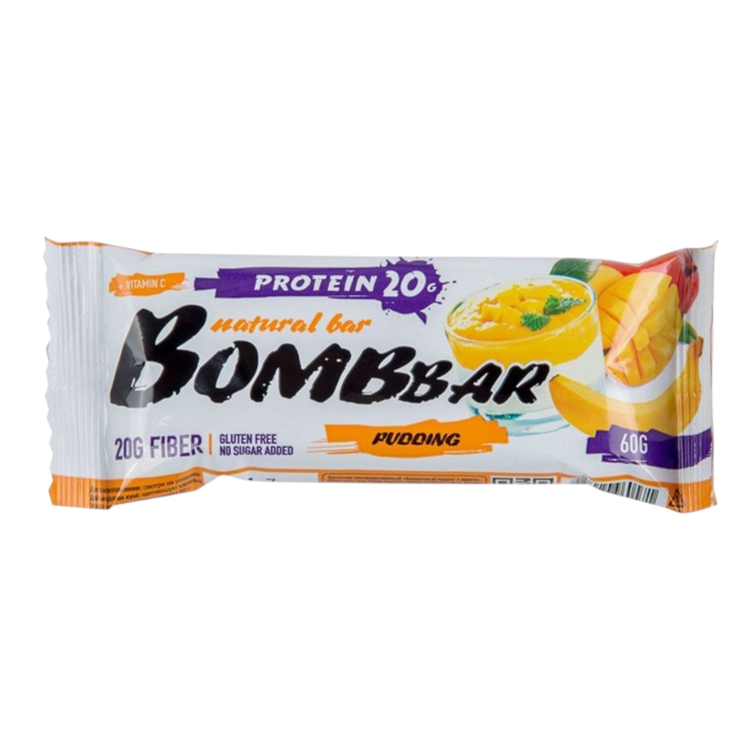 Батончик протеиновый Пуддинг Манго — Банан | Bombbar