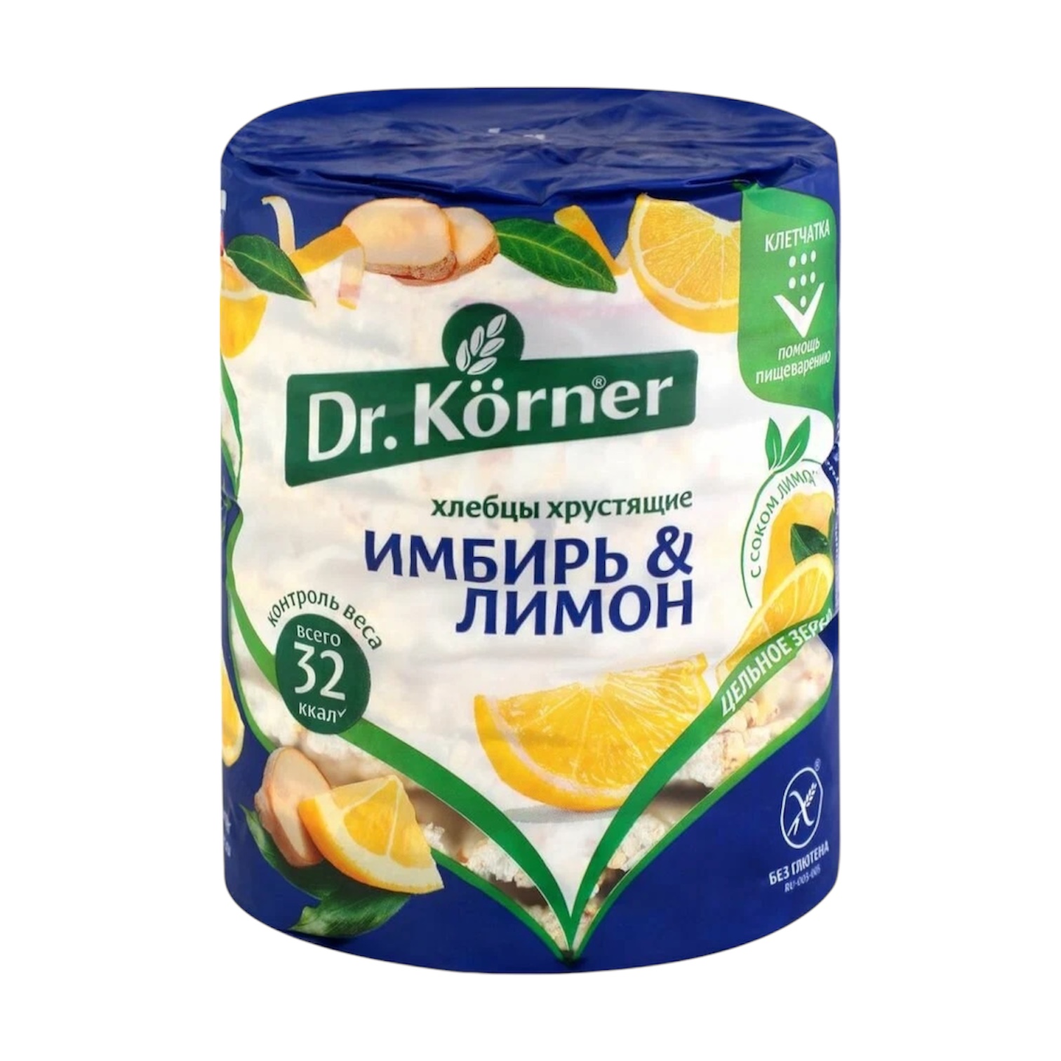 Хлебцы рисово-кукурузные DR KORNER с имбирем и лимоном 90г