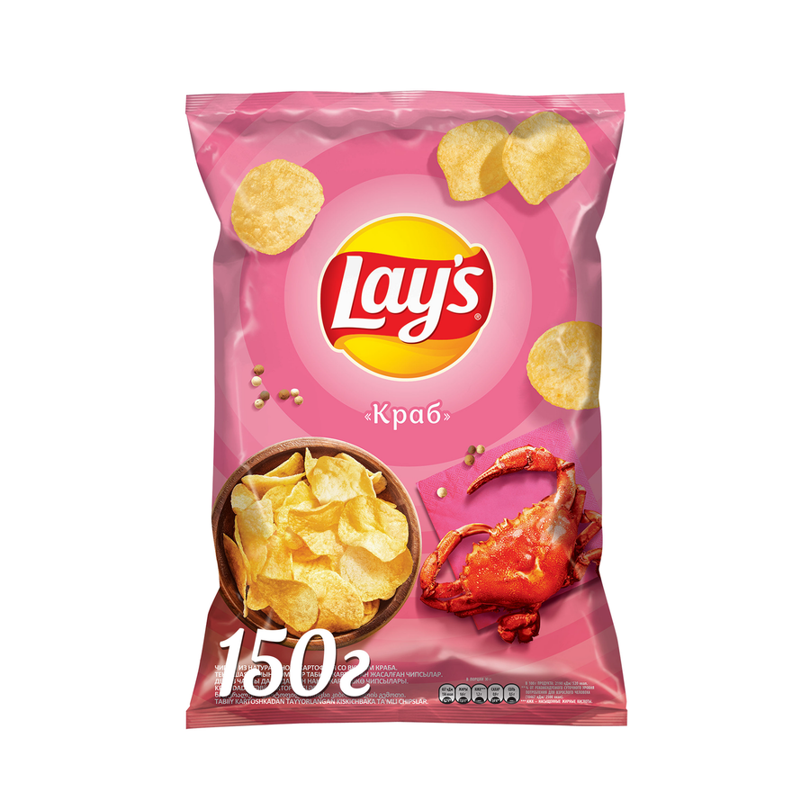 Чипсы Lay's Краб 150 гр