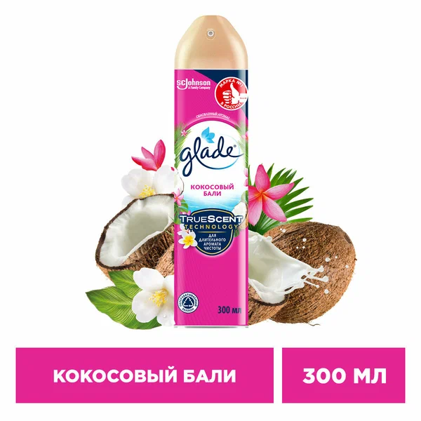 Освежитель воздуха Glade (300 мл) - Кокосовый Бали