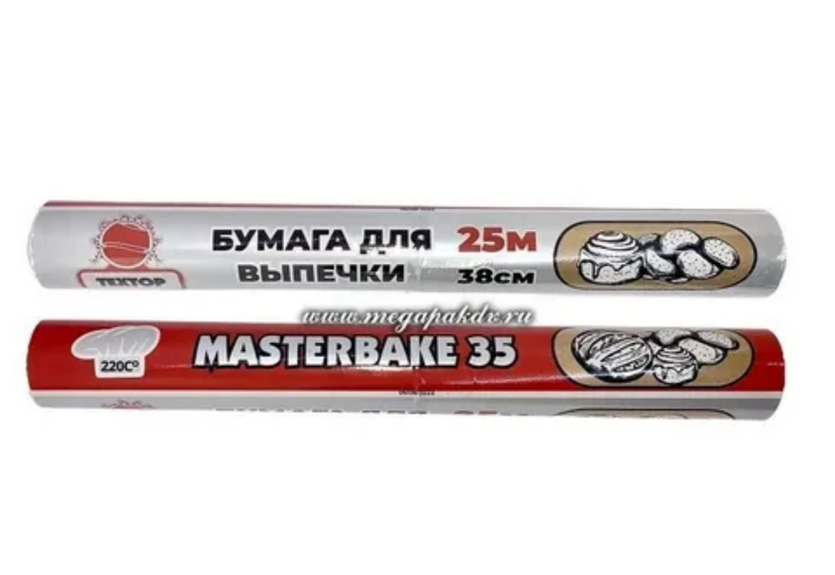 Бумага для выпечки, 38 см*25 м, ТЕХТОР MasterBake T019