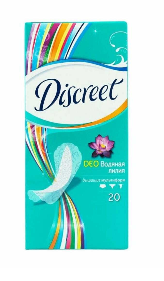 Прокладки ежедневные Discreet Deo Водяная лилия (20 шт)