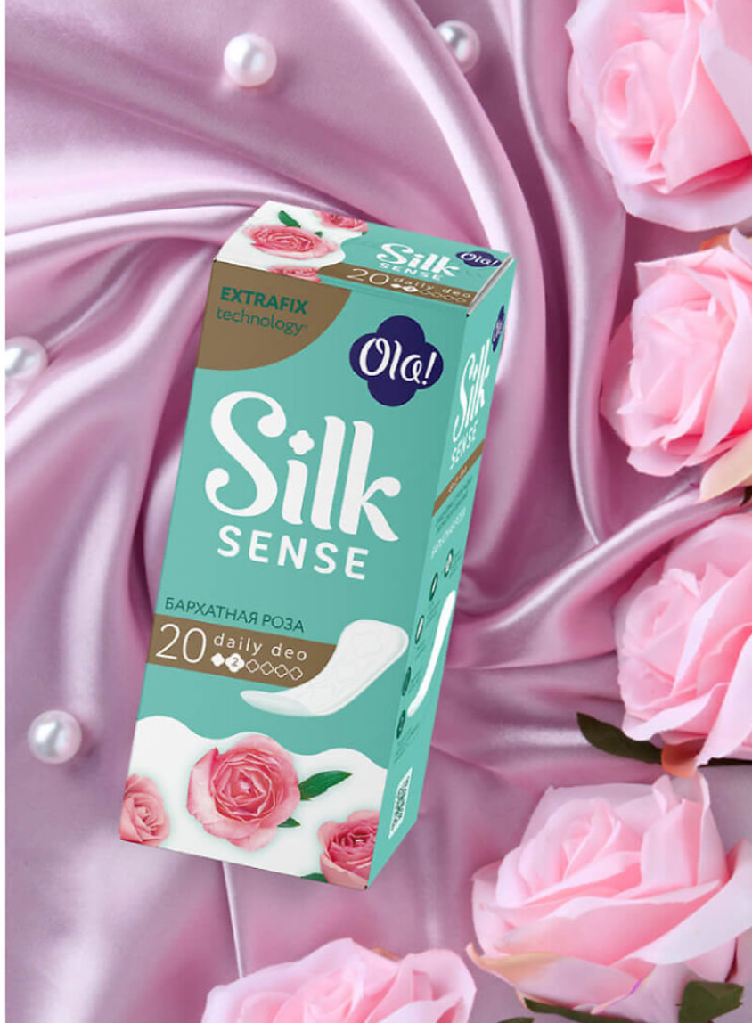 Прокладки ежедневные Ola! Silk Sense Daily Deo Бархатная роза (20 шт.)