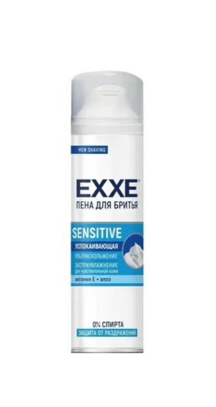 Пена для бритья EXXE Sensitive, для чувствительной кожи, 200 мл.