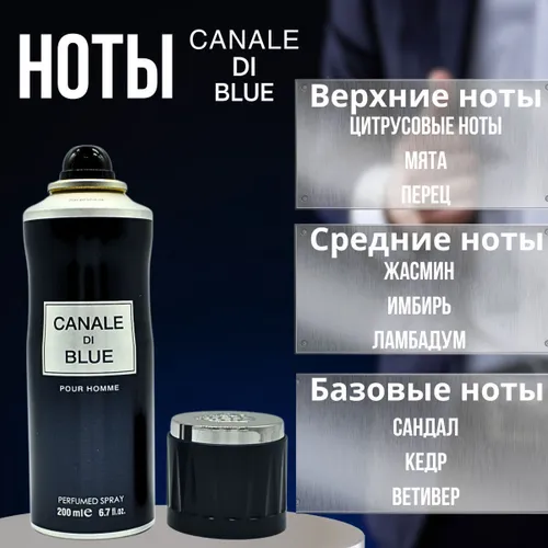 Дезодорант парфюмированный Canale Di Blue 200мл