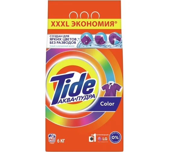 Стиральный порошок Tide Автомат Color, 6 кг