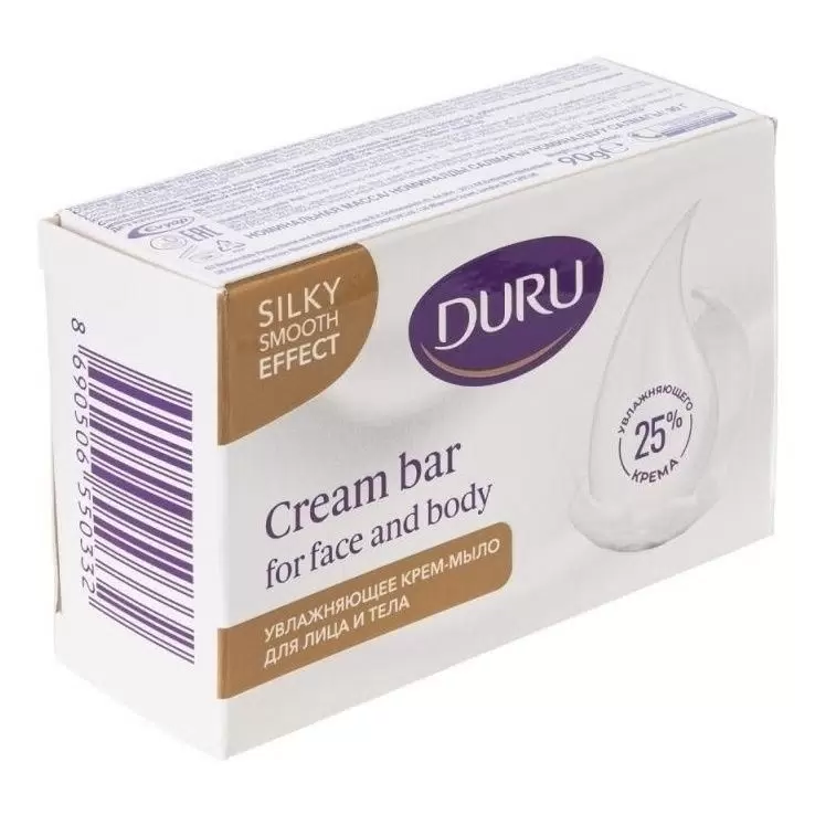 Крем-мыло DURU Caring cream bar для лица и тела 90г.