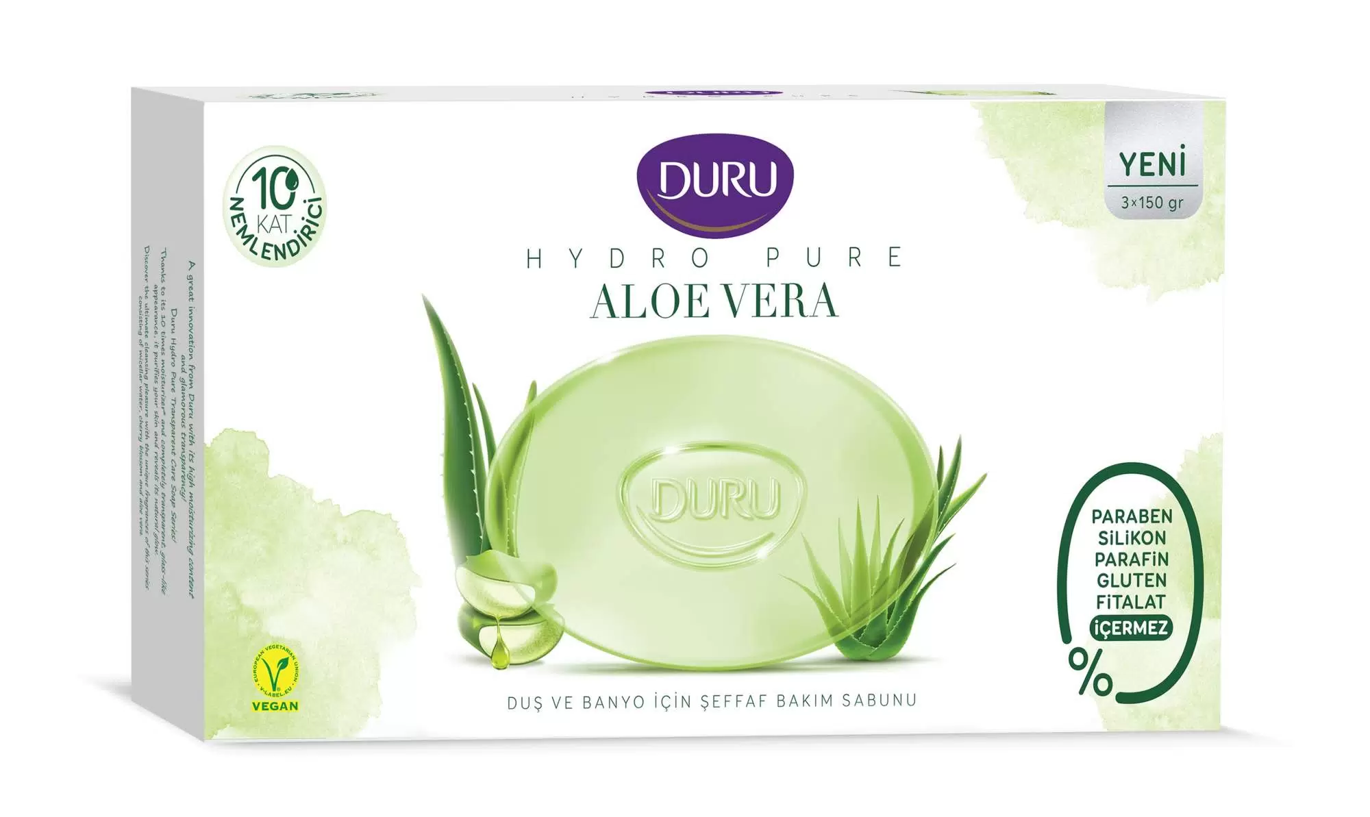 Косметическое мыло DURU 150г. CRYSTAL Hydro Pure Aloe Vera