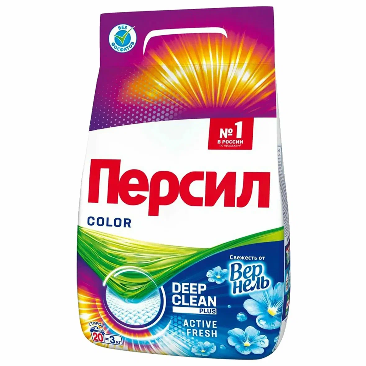 Стиральный порошок Персил Автомат Color Свежесть Вернель (3 кг)