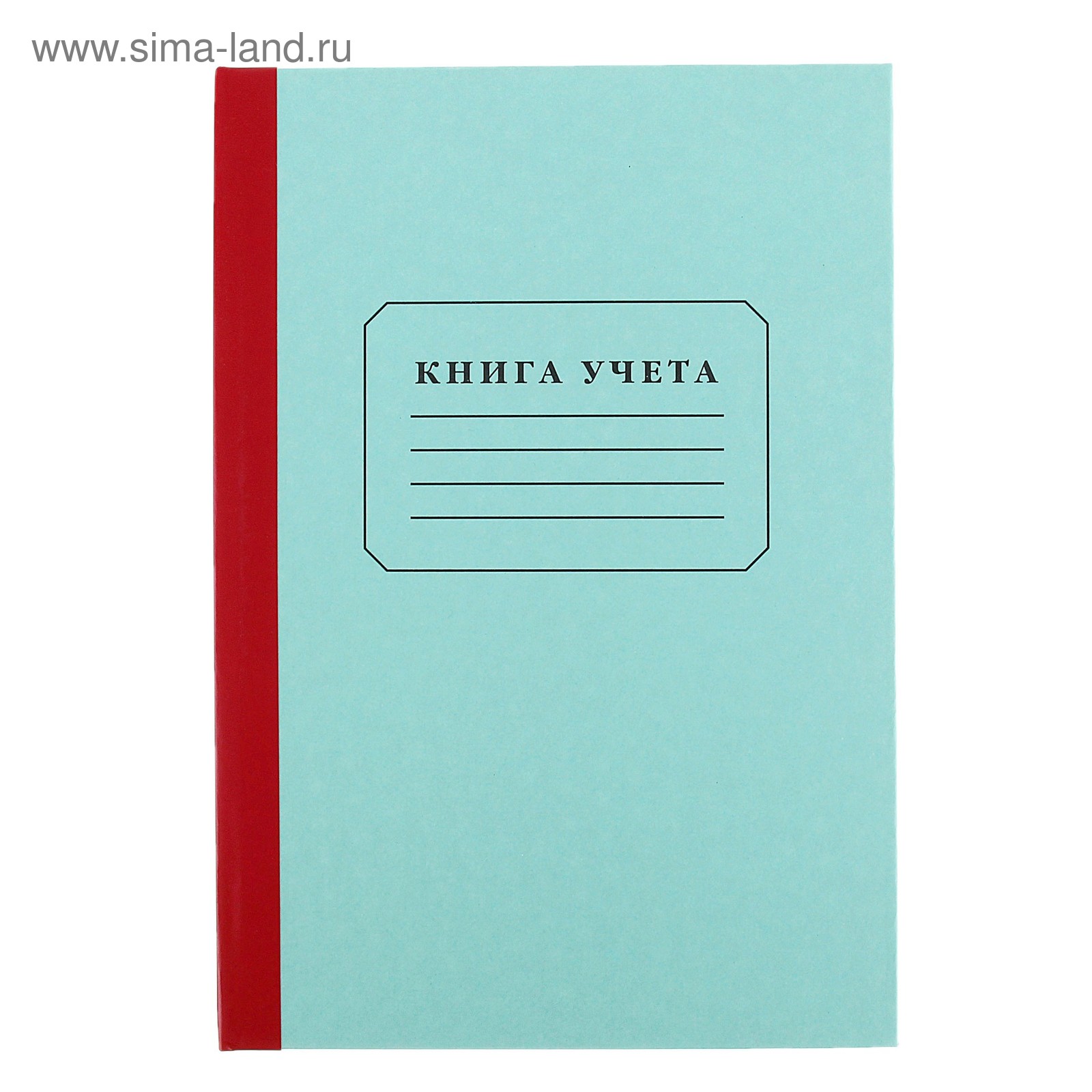 Книга учета, А4, 96л., клетка, 7БЦ, блок офсетный