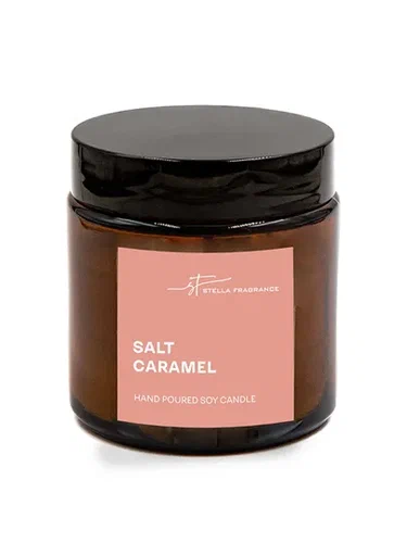Свеча ароматическая STELLA FRAGRANCE Salt Caramel, 90 гр.