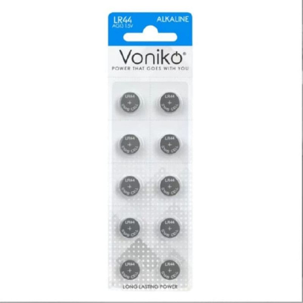 Алкалиновая кнопочная батарейка Voniko, AG10, 1,5V