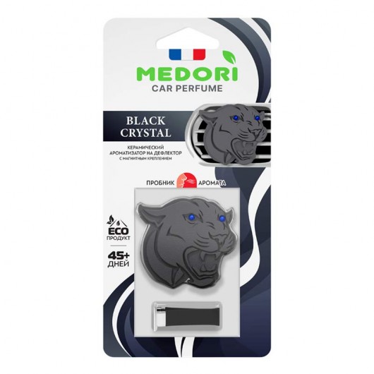 Ароматизатор для автомобиля BLACK CRYSTAL меловой на дефлектор, 1 шт