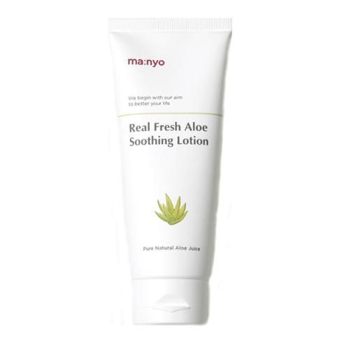 Крем- лосьон для тела универсальный, смягчающий с алоэ MANYO Real Fresh Aloe Soothing Lotion 150ml