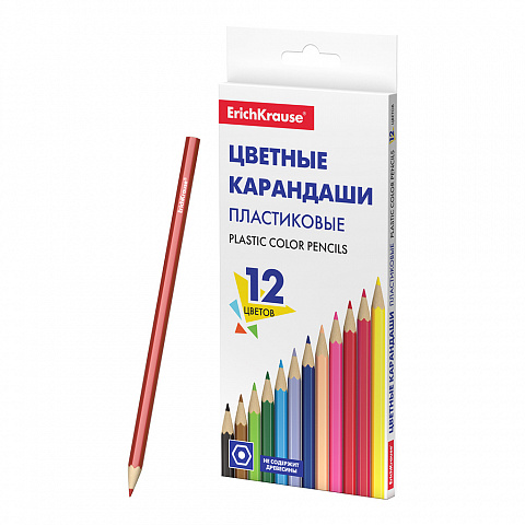Карандаши цв. 12цв. пластик. ЕК 53361