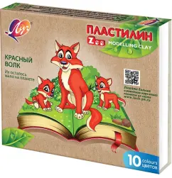 Пластилин Луч ZOO 10 цв. 150 г ассорти