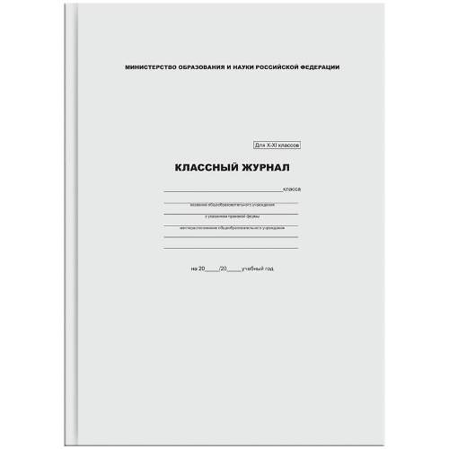 Классный журнал 10-11 кл