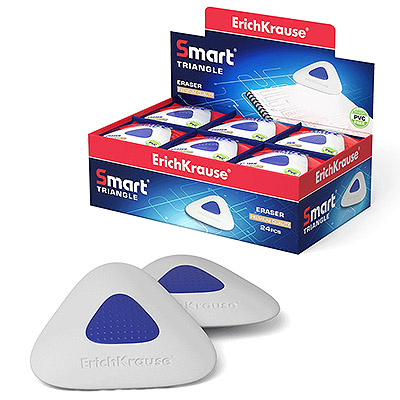Ластик с центровкой "Smart Triangle" ErichKrause, цвет белый