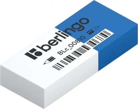 Ластик Berlingo "Eraze 810" прямоугольный, комбинированный, термопластичная резина, 60*25*11мм