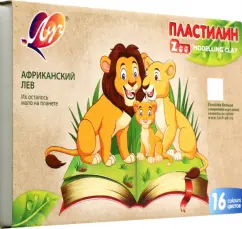 Пластилин Луч ZOO 16 цв. 240 г ассорти