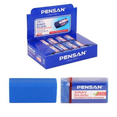 Ластик "Pensan" цвет СИНИЙ упак. 24 шт. арт. 99909